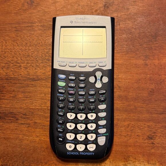 Texas Instruments TI-84 Plus Graphing Calculator + Cover School Property - Picture 2 of 12